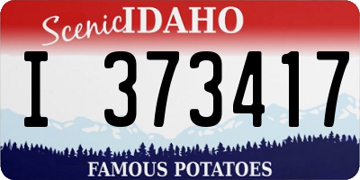 ID license plate I373417