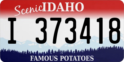ID license plate I373418