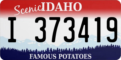ID license plate I373419