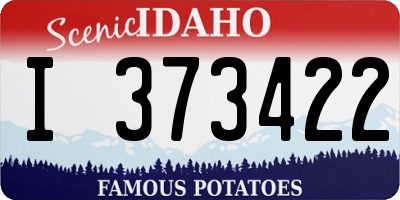 ID license plate I373422