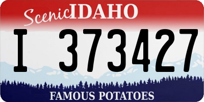 ID license plate I373427