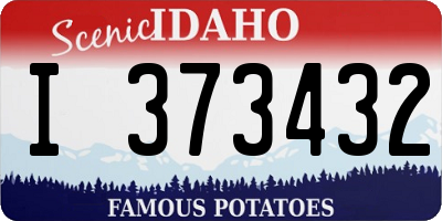 ID license plate I373432