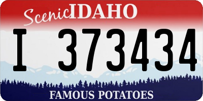 ID license plate I373434
