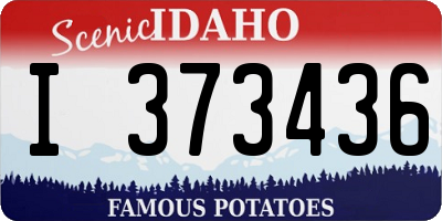 ID license plate I373436