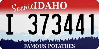 ID license plate I373441