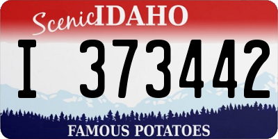 ID license plate I373442