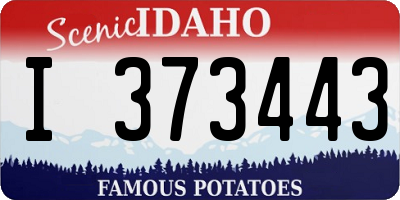 ID license plate I373443