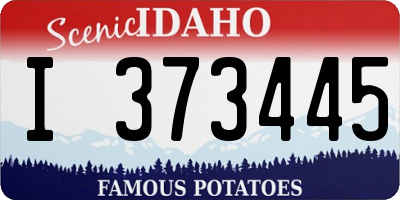 ID license plate I373445