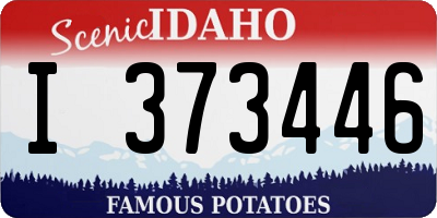 ID license plate I373446