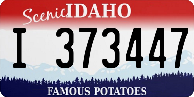 ID license plate I373447