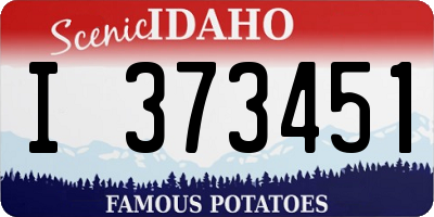 ID license plate I373451