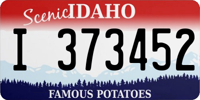 ID license plate I373452