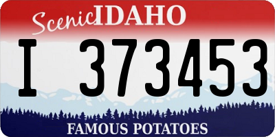 ID license plate I373453
