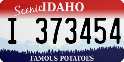 ID license plate I373454