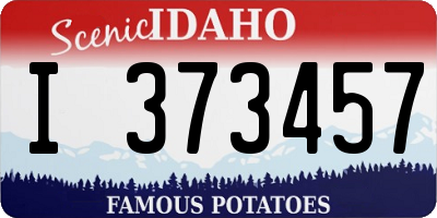 ID license plate I373457