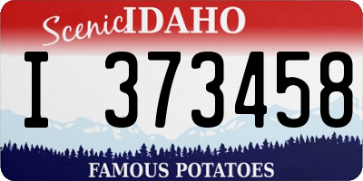 ID license plate I373458