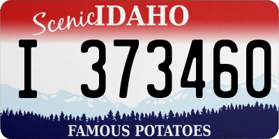 ID license plate I373460
