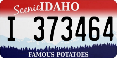ID license plate I373464