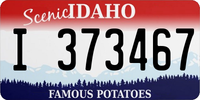 ID license plate I373467