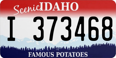 ID license plate I373468