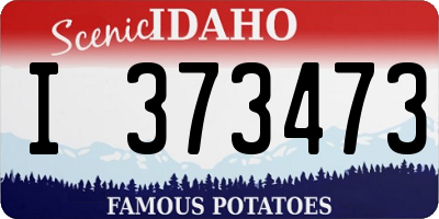 ID license plate I373473