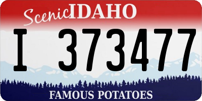ID license plate I373477