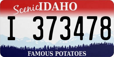 ID license plate I373478