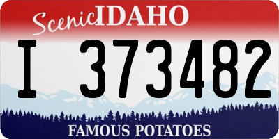 ID license plate I373482