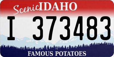 ID license plate I373483