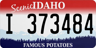 ID license plate I373484