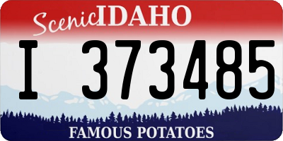 ID license plate I373485
