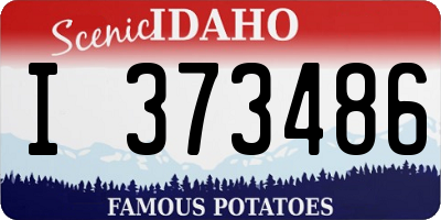 ID license plate I373486