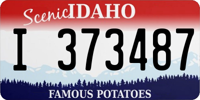 ID license plate I373487