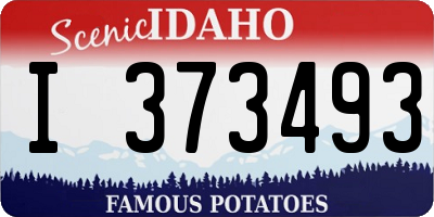 ID license plate I373493
