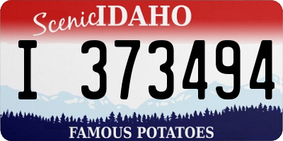 ID license plate I373494