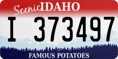 ID license plate I373497