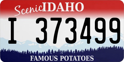 ID license plate I373499
