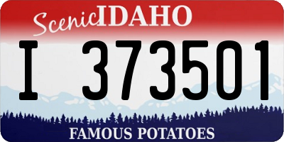 ID license plate I373501