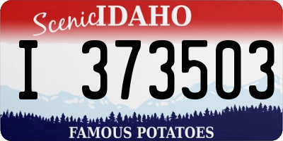 ID license plate I373503