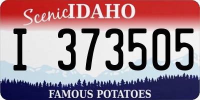 ID license plate I373505