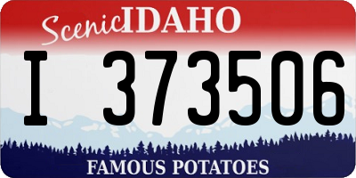 ID license plate I373506
