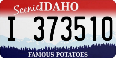 ID license plate I373510