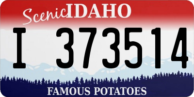 ID license plate I373514