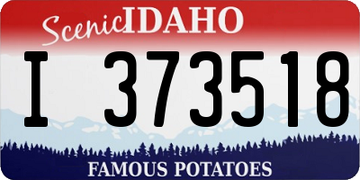 ID license plate I373518