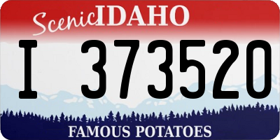ID license plate I373520