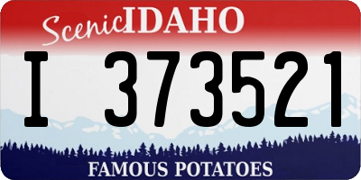 ID license plate I373521