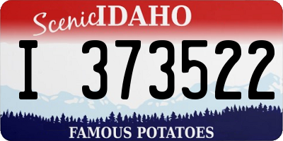 ID license plate I373522