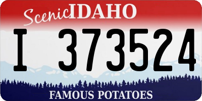 ID license plate I373524