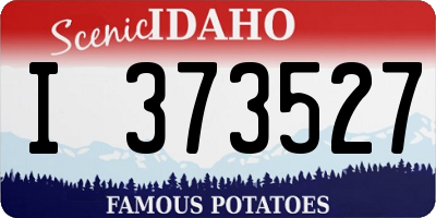 ID license plate I373527