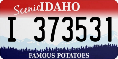 ID license plate I373531